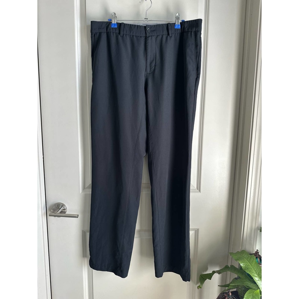 Nike Men's Dri-Fit Standard Fit Black Golf Pants Flat Front Sz. 34x32